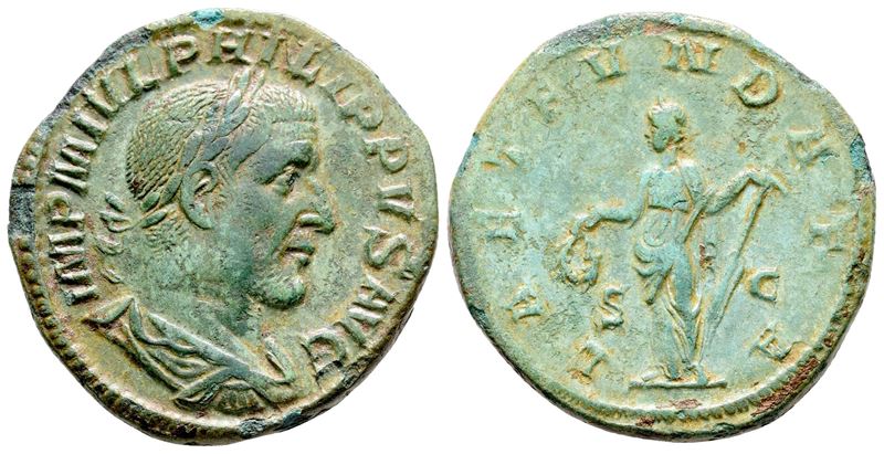 Philip i (244-249). Æ Sestertius (31 MM, 16.58 G).