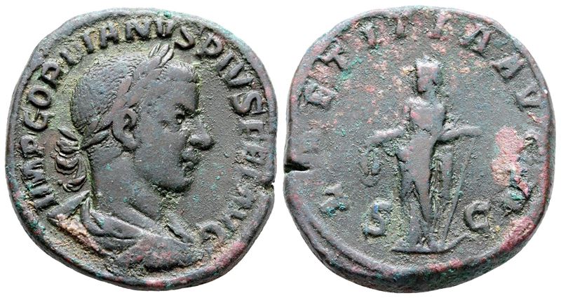 Gordian III (238-244). Æ Sestertius (32 MM, 21.89 G).