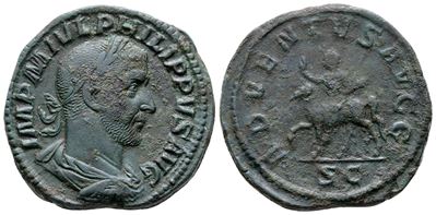 Philip i (244-249). Æ Sestertius (31mm, 21.20g)