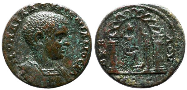 Diadumenian (Caesar, 217-218). Phoenicia, Byblus. Æ