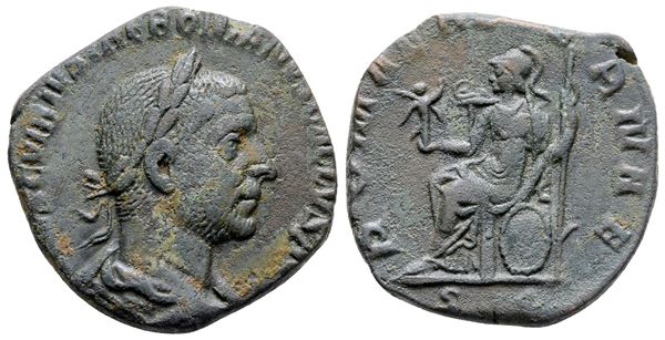 Trebonianus Gallus (251-253). Æ Sestertius (26 mm, 12.69 g).