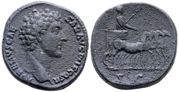 Marcus Aurelius (Caesar, 139-161). Æ Sestertius (30 mm, 25.96 g).
