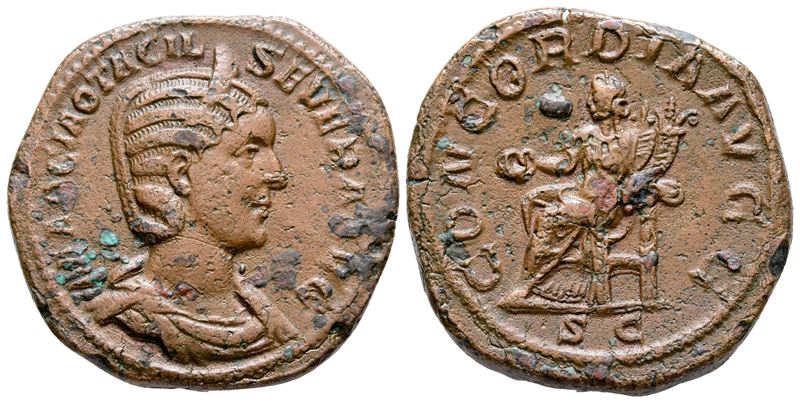 Otacilia Severa (augusta, 244-249). Æ Sestertius (32 MM, 21.58 G).