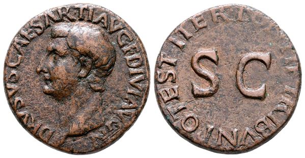 Drusus (Caesar, 19-23). Æ As (26 mm, 10.77 g).
