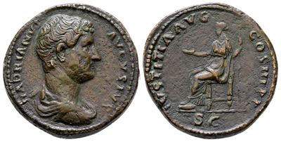 Hadrian (117-138). Æ As (26 MM, 14.45 G).