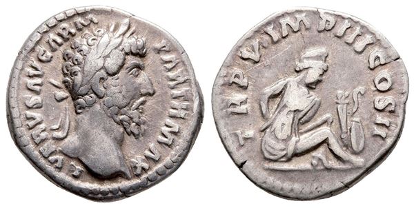 Lucius Verus (161-169). AR Denarius (18 mm, 3.42 g).