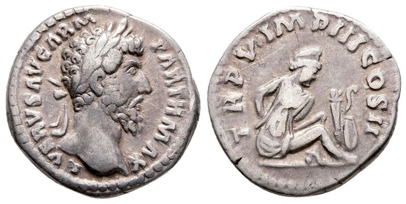 Lucius Verus (161-169). Ar Denarius (18 MM, 3.42 G).