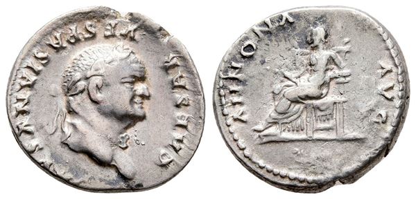 Vespasian (69-79). AR Denarius (19 mm, 3.50 g).