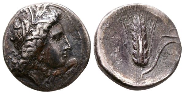 Southern Lucania, Metapontion, c. 325-275 BC. AR Stater (21 mm, 7.13 g).  - Auction Greek, Roman and Byzantine Coins	 - Bertolami Fine Art - Prague