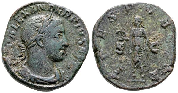 Severus Alexander (222-235). Æ Sestertius (30 mm, 20.48 g).
