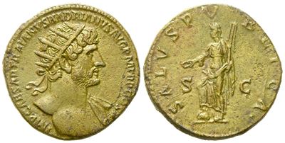 Hadrian (117-138), Dupondius, Rome, Ad 119-123; Æ (g 14,15; MM 26)