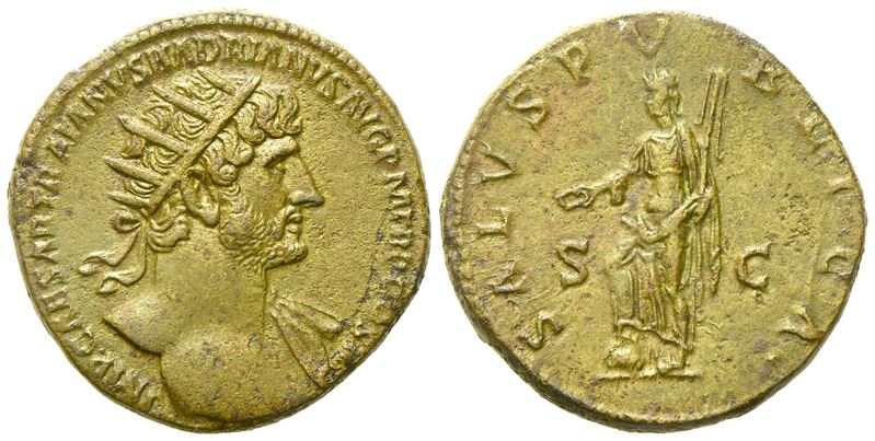 Hadrian (117-138), Dupondius, Rome, Ad 119-123; Æ (g 14,15; MM 26)