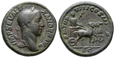 Severus Alexander (222-235). Æ As (25 MM, 10.53 G).