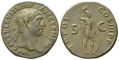 Trajan (98-117), As, Rome, Ad 99-100; Æ(g 11,27; MM 26)