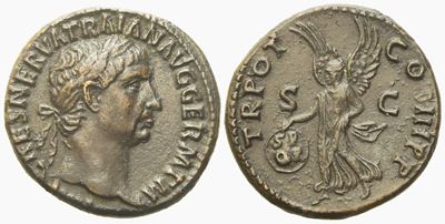 Trajan (98-117), As, Rome, Ad 99-100; Æ (g 11,35; MM 27)