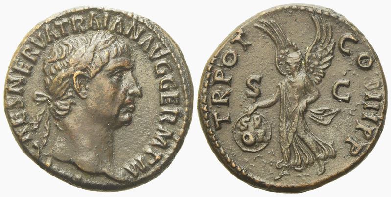 Trajan (98-117), As, Rome, Ad 99-100; Æ (g 11,35; MM 27)