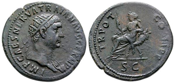 Trajan (98-117). Æ Dupondius (30 mm, 11.71 g).