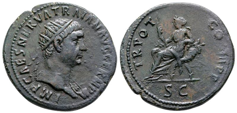 Trajan (98-117). Æ Dupondius (30 MM, 11.71 G).