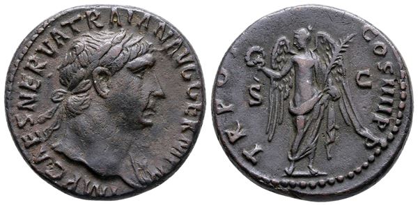 Trajan (98-117). Æ As (25 mm, 10.92 g).