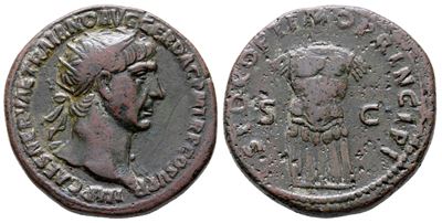 Trajan (98-117). Æ Dupondius (28 MM, 12.86 G).