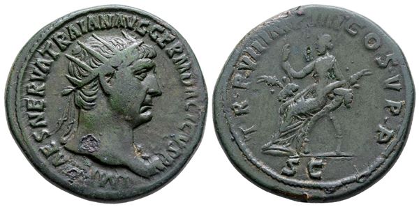 Trajan (98-117). Æ Dupondius (29 mm, 15.90 g).