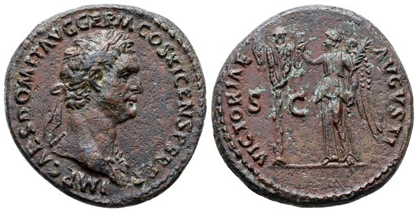 Domitian (81-96). Æ As (27 mm, 11.86 g).