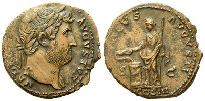 Hadrian (117-138), As, Rome, Ad 124-127; Æ (g 10,18; MM 27)
