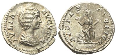 Julia Domna, Denarius Struck Under Septimius Severus, Rome, C. Ad 200-207; Ar (g 3,07; MM 19)