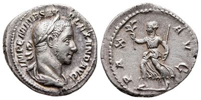 Severus Alexander (222-235). Ar Denarius (20 MM, 2.77 G).