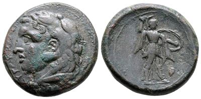 Sicily, Syracuse. Pyrrhos (278-276 Bc). Æ (24 MM, 12.07 G).