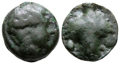 Sicily, Selinos, C. 450-440 Bc. Cast Æ Hexas (18 MM, 6.20 G).
