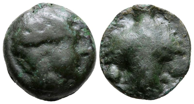 Sicily, Selinos, C. 450-440 Bc. Cast Æ Hexas (18 MM, 6.20 G).