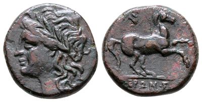 Sicily, Syracuse. Hieron II (275-215 Bc). Æ (17 MM, 4.14 G).