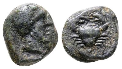 Sicily, Motya, C. 400-397 Bc. Æ (13 MM, 1.65 G).