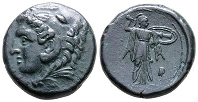 Sicily, Syracuse. Pyrrhos (278-276 Bc). Æ (22 MM, 10.70 G).