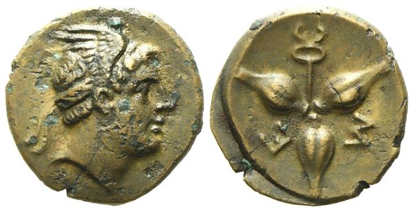 Lucania, Metapontion (c. 300-250 BC), Æ (1,92 g; 13,6 mm)