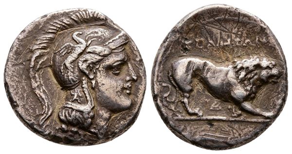Northern Lucania, Velia, c. 300-280 BC. AR Didrachm (22 mm, 7.01 g).  - Auction Greek, Roman and Byzantine Coins	 - Bertolami Fine Art - Prague
