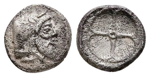 Sicily, Gela, c. 480/75-475/70 BC. AR Obol (9 mm, 0.66 g).
