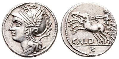 C. Coelius Caldus, Rome, 104 Bc. Ar Denarius (20 MM, 3.90 G).