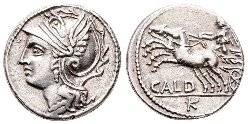 C. Coelius Caldus, Rome, 104 Bc. Ar Denarius (20 MM, 3.90 G).