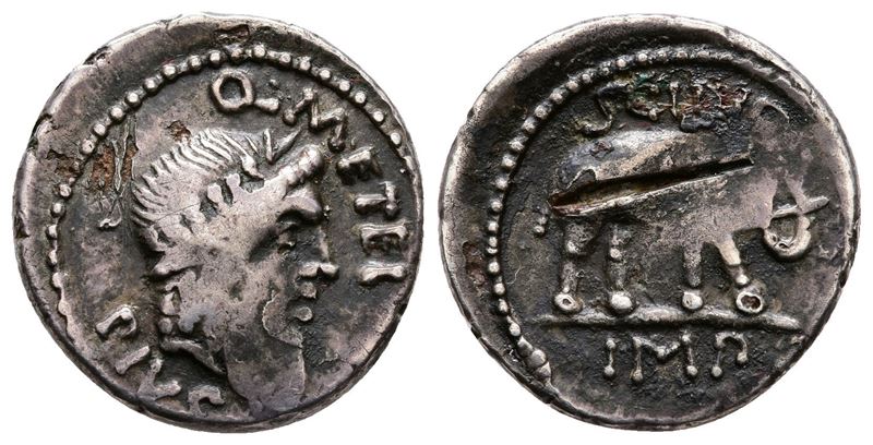 Q. Caecilius Metellus Pius Scipio, Military Mint Traveling With Scipio in Africa, 47- Spring 46 B...