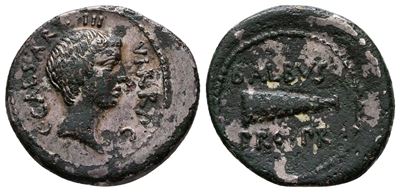 Octavian, Military Mint Traveling With Octavian in Italy, Late 41 Bc. Fourrèe Denarius (20 MM, 2....
