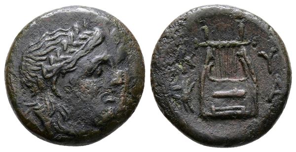 Kyrenaica, Kyrene. Time of Magas (King of Kyrene, c. 282/75-261 BC). Replica of Æ (18 mm, 3.98 g).