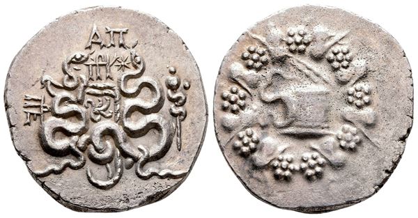 Mysia, Pergamon, c. 166-67 BC. AR Cistophoric Tetradrachm (27 mm, 11.87 g).