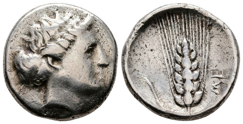 Southern Lucania, Metapontion, C. 400-340 Bc. Replica Of Ar Stater (22 MM, 7.56 G).