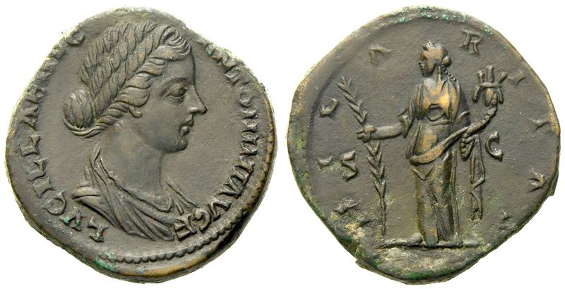 Lucilla, Sestertius Struck Under Marcus Aurelius, Rome, C. Ad 164-169; Æ (g 25,60; MM 30)