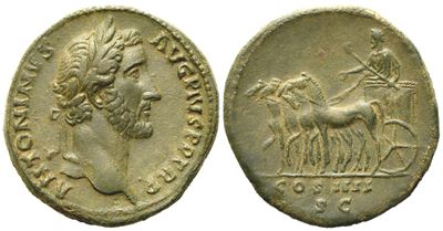 Antoninus Pius (138-161), Sestertius, Rome, Ad 145-161; Æ (g 23,93; MM 31)
