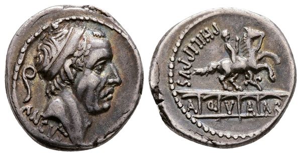 L. Marcius Philippus, Rome, 57 BC. AR Denarius (18 mm, 3.79 g).