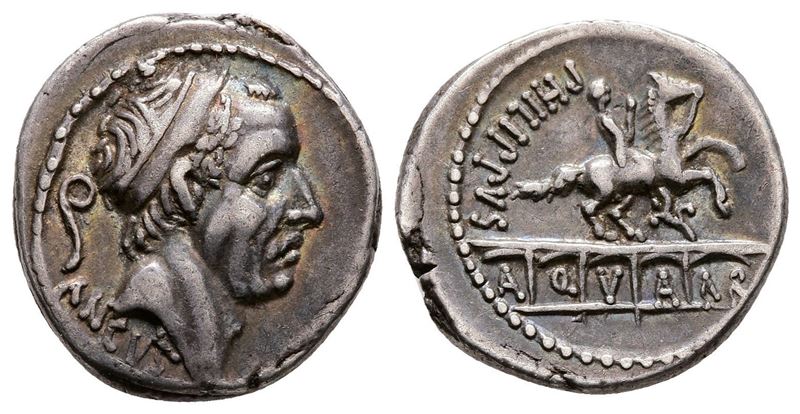 L. Marcius Philippus, Rome, 57 Bc. Ar Denarius (18 MM, 3.79 G).