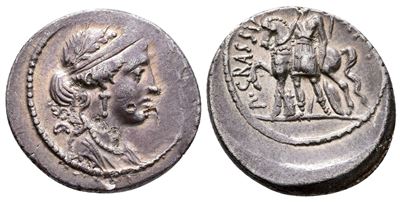 P. Licinius Crassus M.f., Rome, 55 Bc. Ar Denarius (20 MM, 3.79 G).